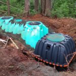 Norwesco septic tank and pump chamber installation in Port Alberni